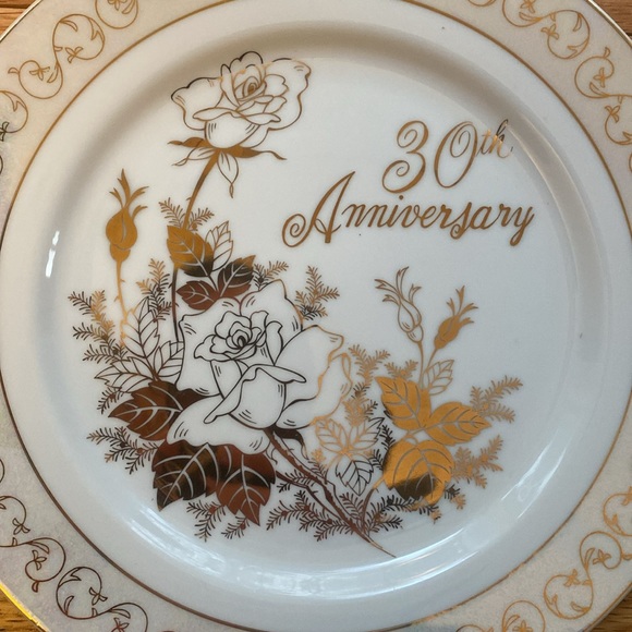 30th Anniversary, Japanese fine bone china 10” - Picture 4 of 6